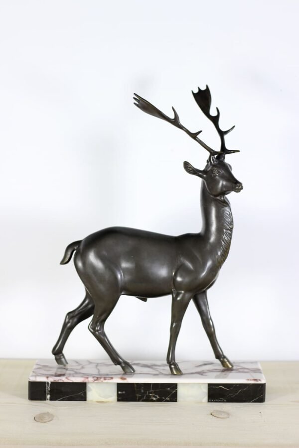 Statue Cerf- Irénée Rochard