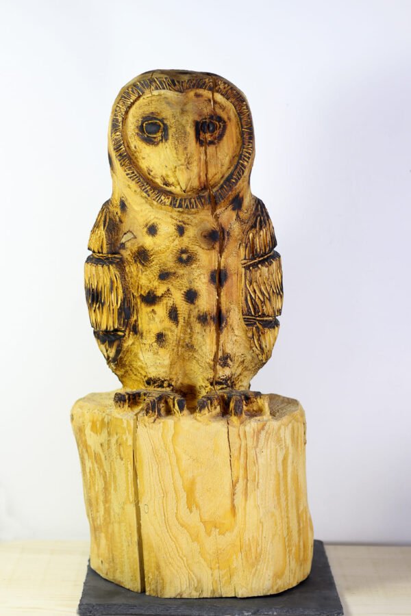 sculpture Chouette-bois