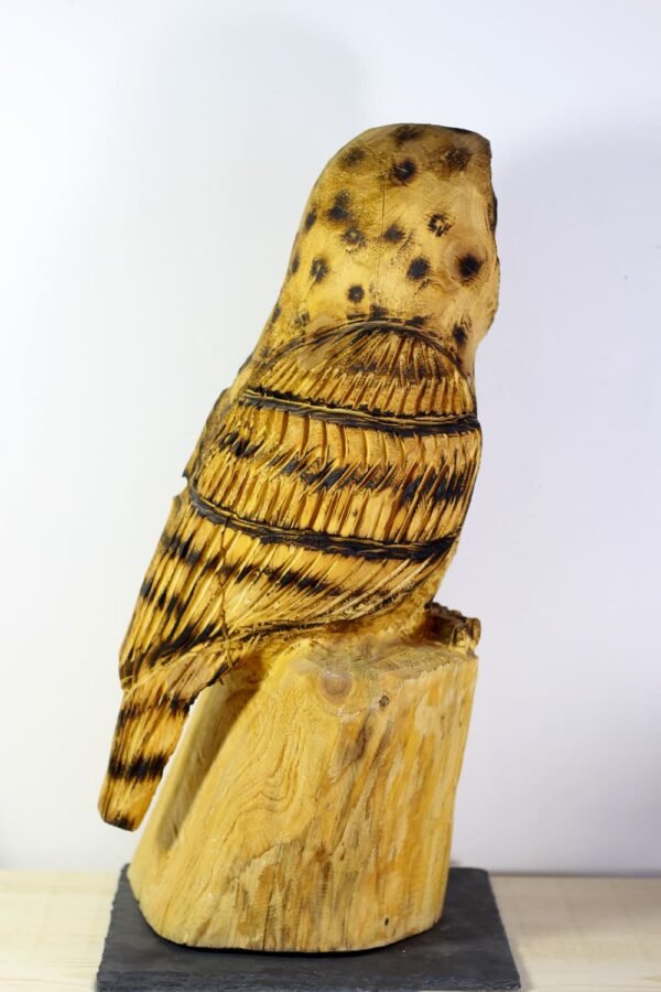 sculpture Chouette-bois