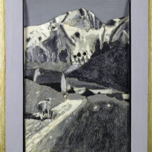 Peinture montagne Oisans la Meije