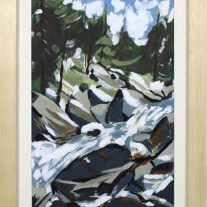 Planche originale BD skieur