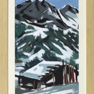 Peinture Chalet en montagne Tignes