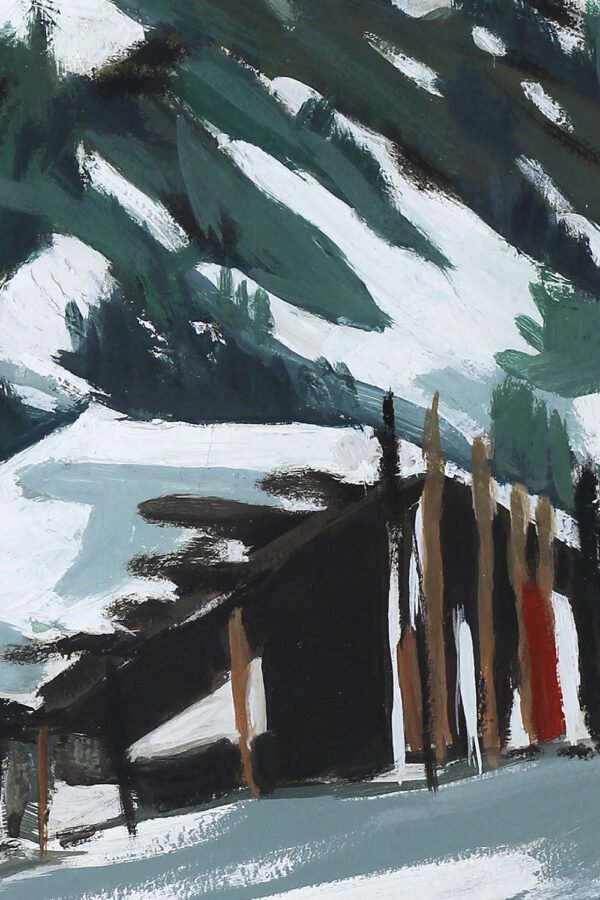 Peinture Chalet en montagne – Image 2