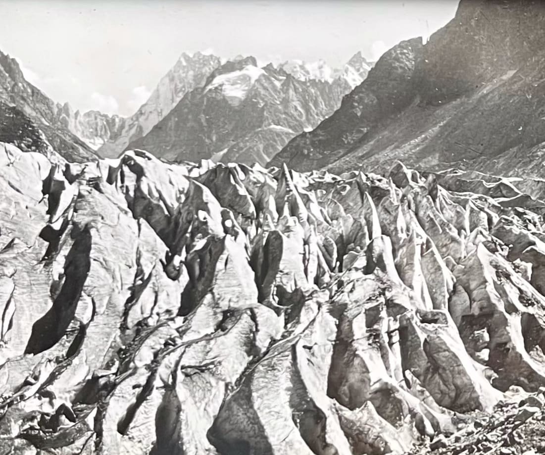 Carte postale ancienne Chamonix Mer de Glace – Image 2