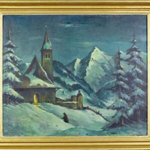 Eglise sous la neige à  KUFSTEIN  de Hans URBAN