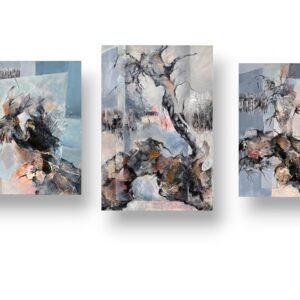 TIELOR peinture "Triptyque Racines "