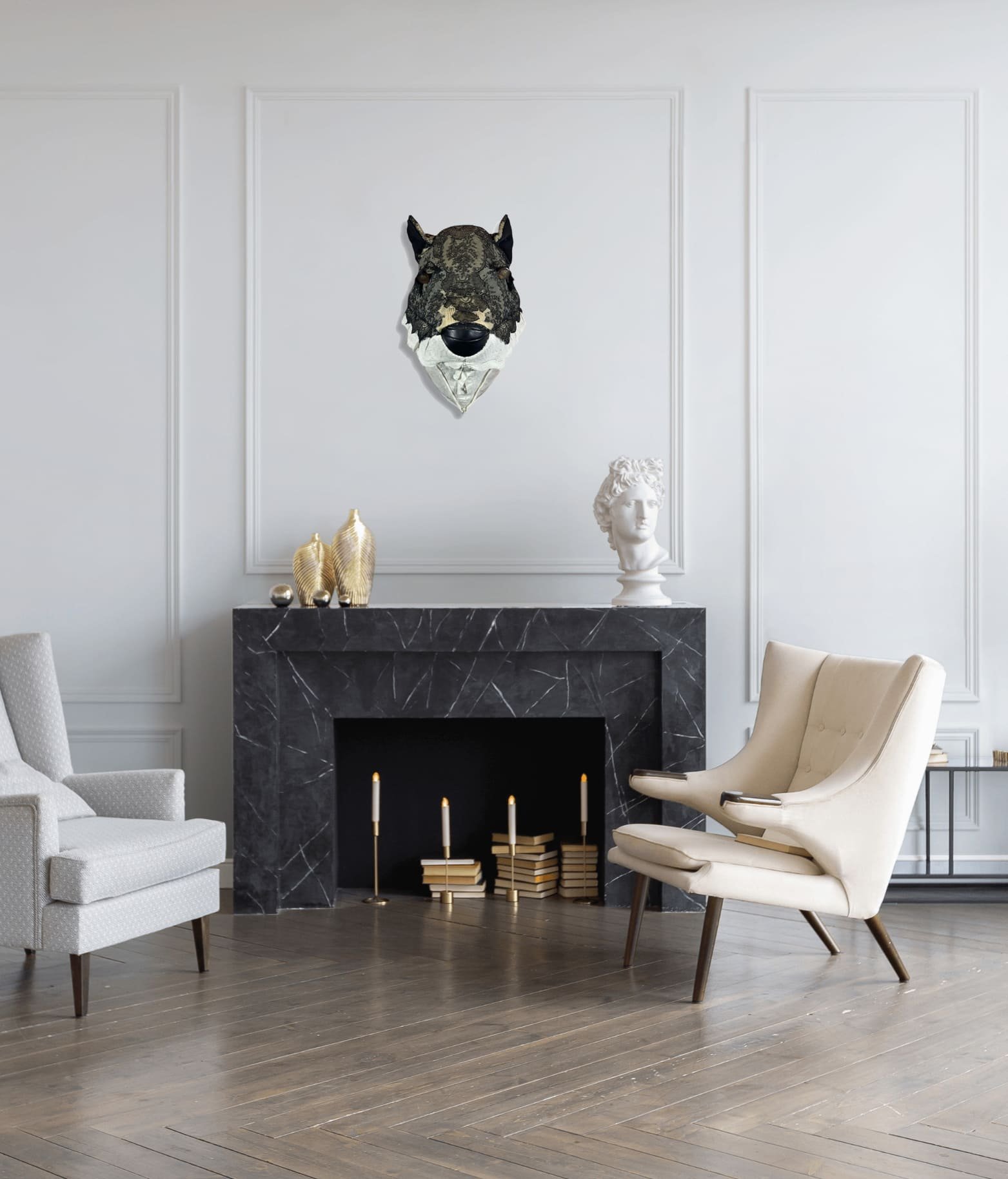 MEYER-BERTHAUD sculpture textile Loup – Image 4