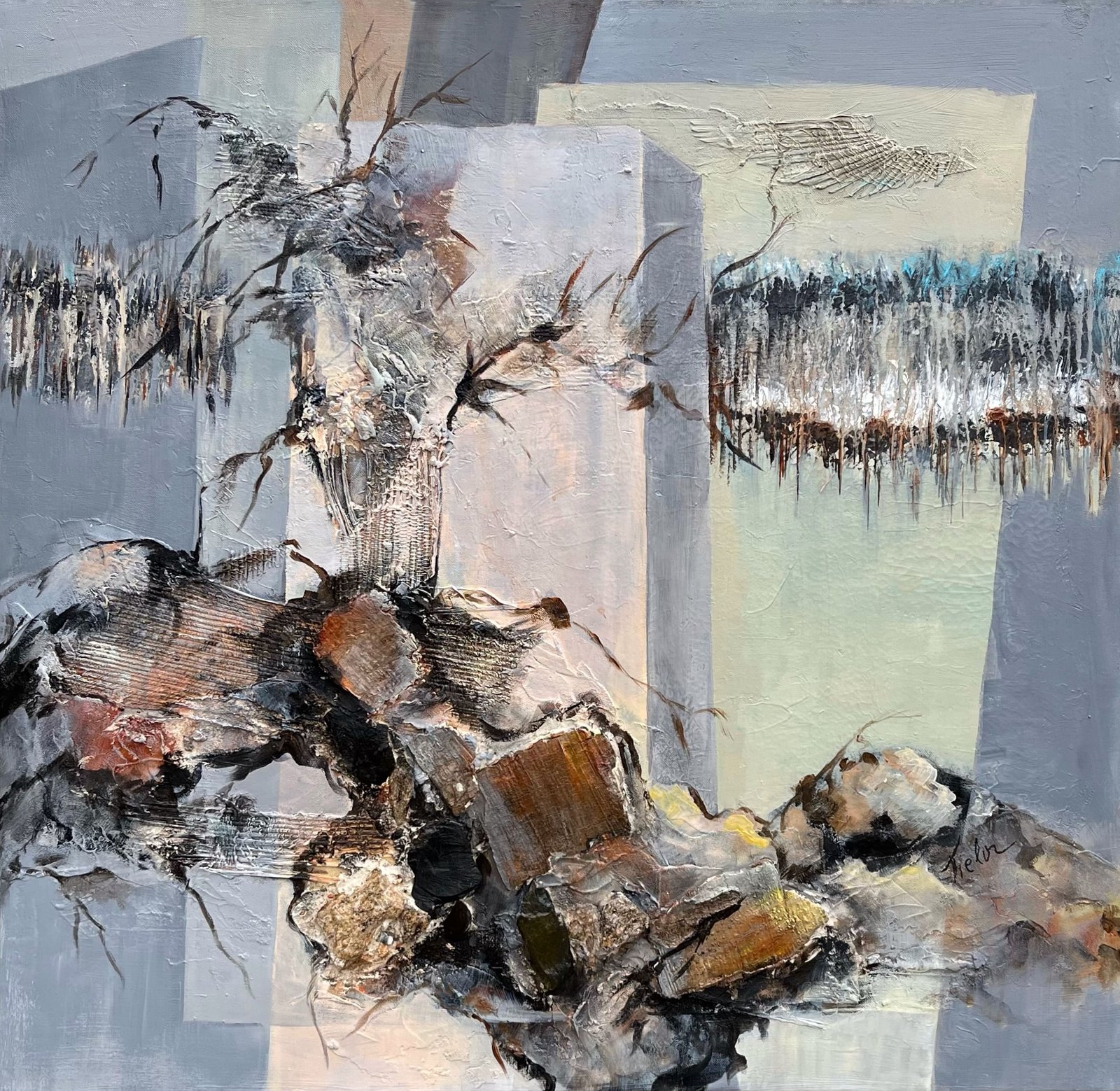 TIELOR peinture "Racines 3"