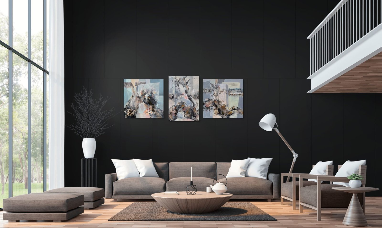 TIELOR peinture "Triptyque Racines " – Image 5