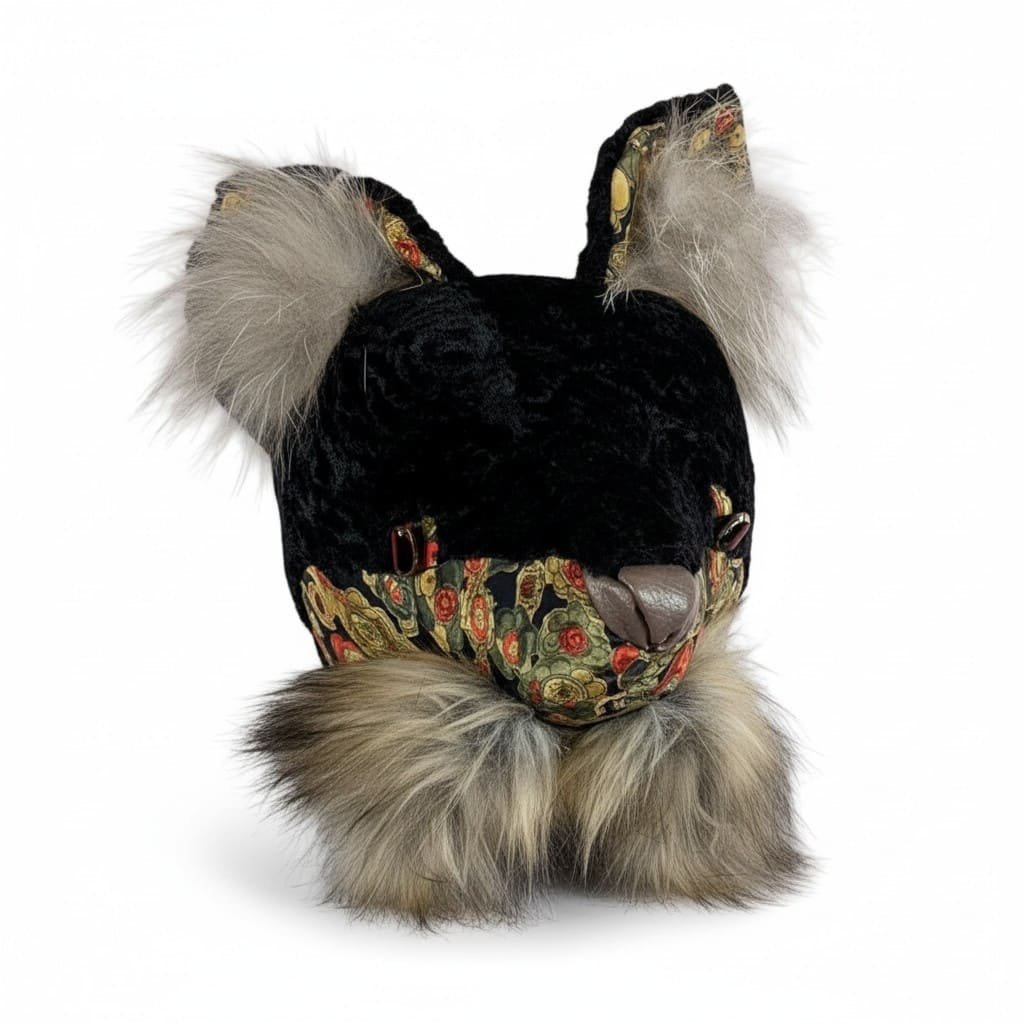 MEYER-BERTHAUD sculpture textile Renard Noir – Image 2