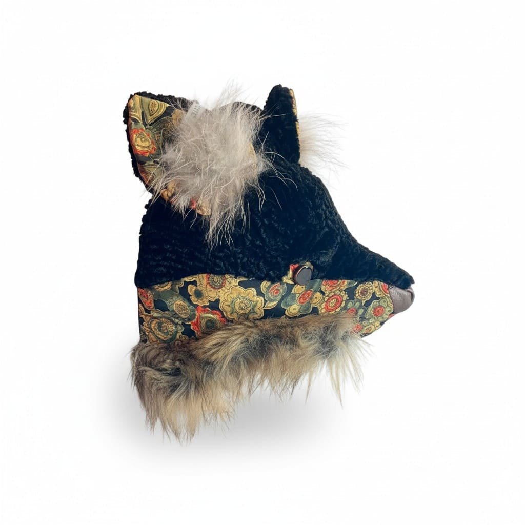 MEYER-BERTHAUD sculpture textile Renard Noir – Image 3