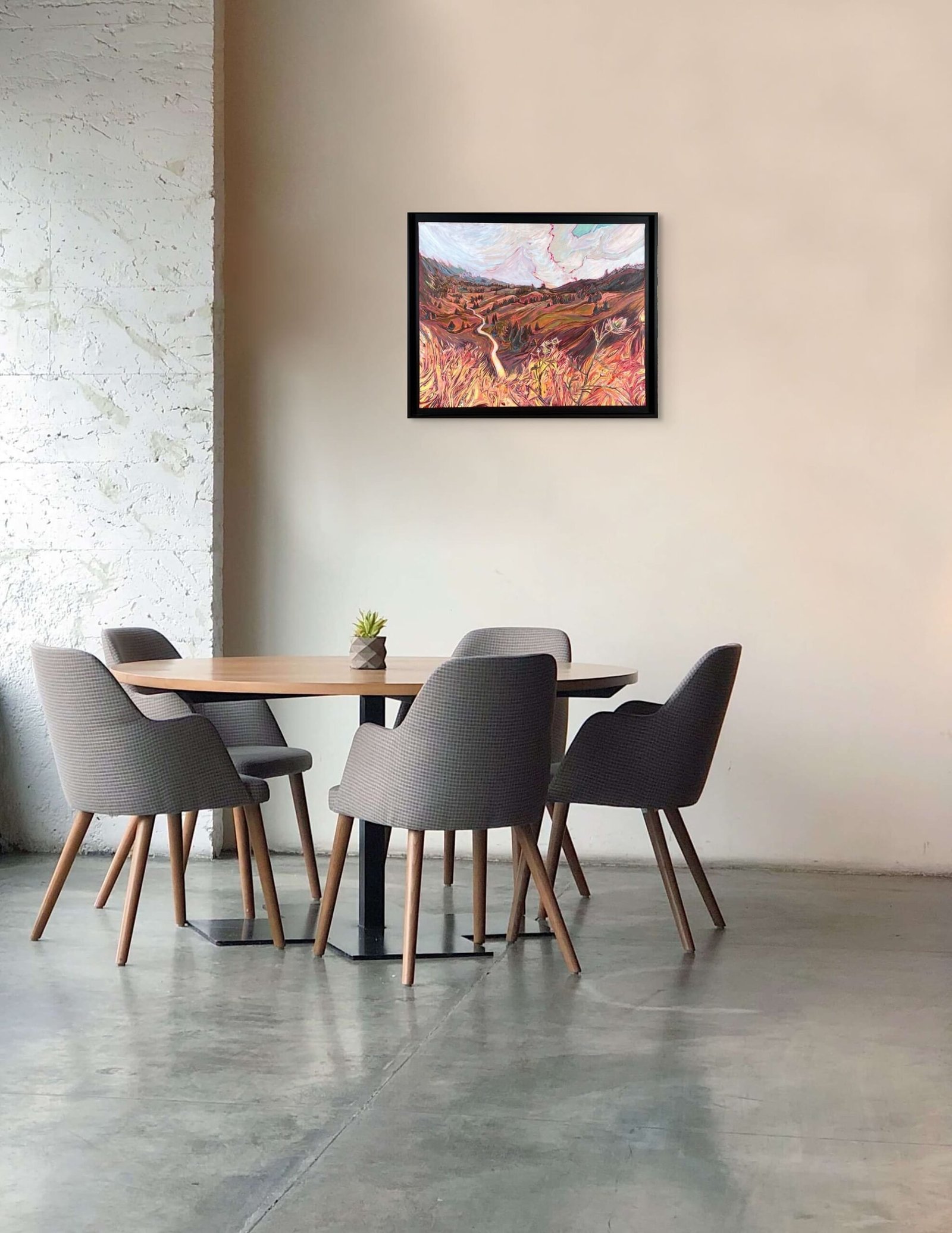 S. MATHIEU peinture Vercors "Vallon de Combeau" – Image 4