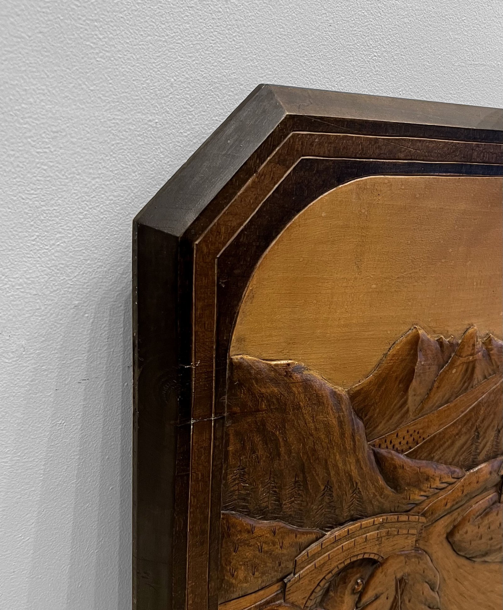 Tableau sculpté Village de Haute Savoie – Image 3