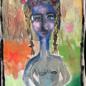PAM peinture contemporaine "La femme princesse"