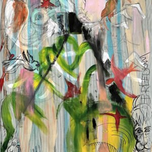 PAM peinture contemporaine "Le cycle de la vie"