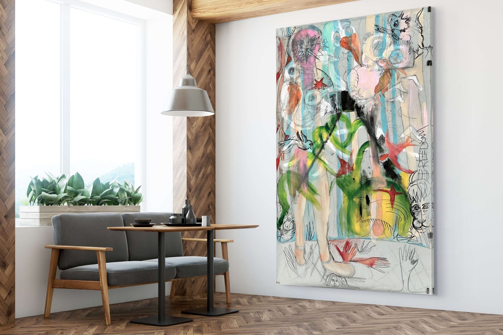 PAM peinture contemporaine "Le cycle de la vie" – Image 3