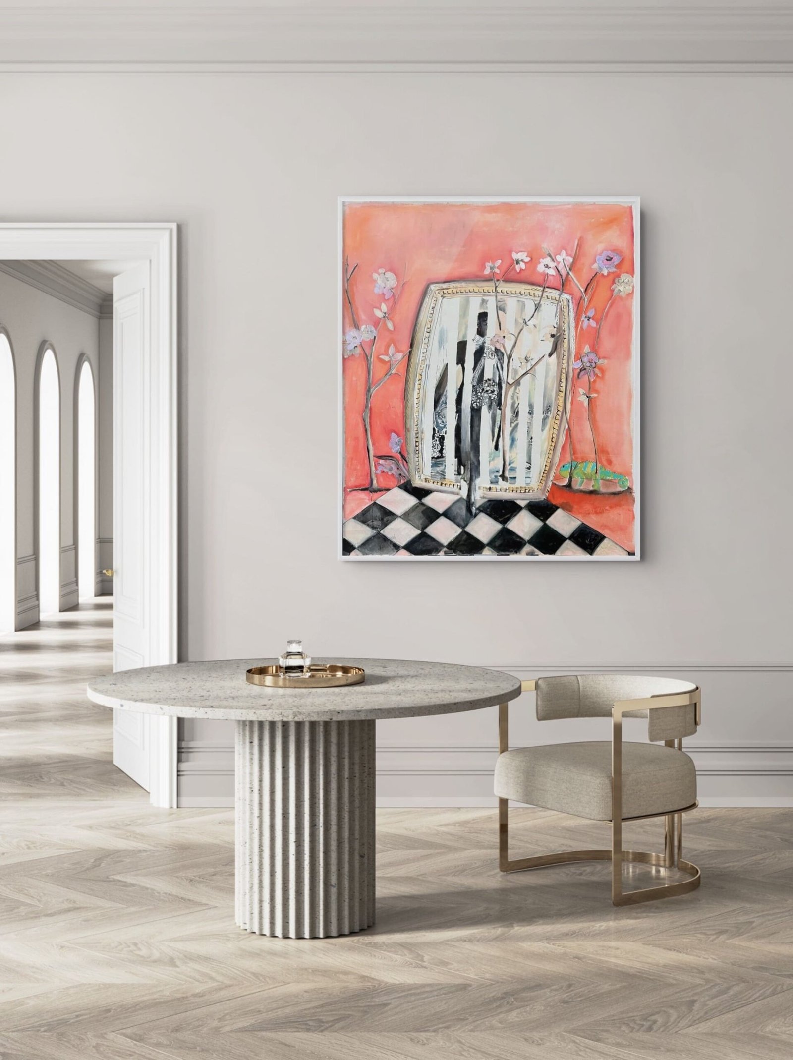 PAM peinture contemporaine "L'échappée des cases" – Image 3