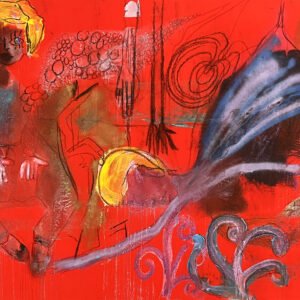 PAM peinture contemporaine "La rose du prince"