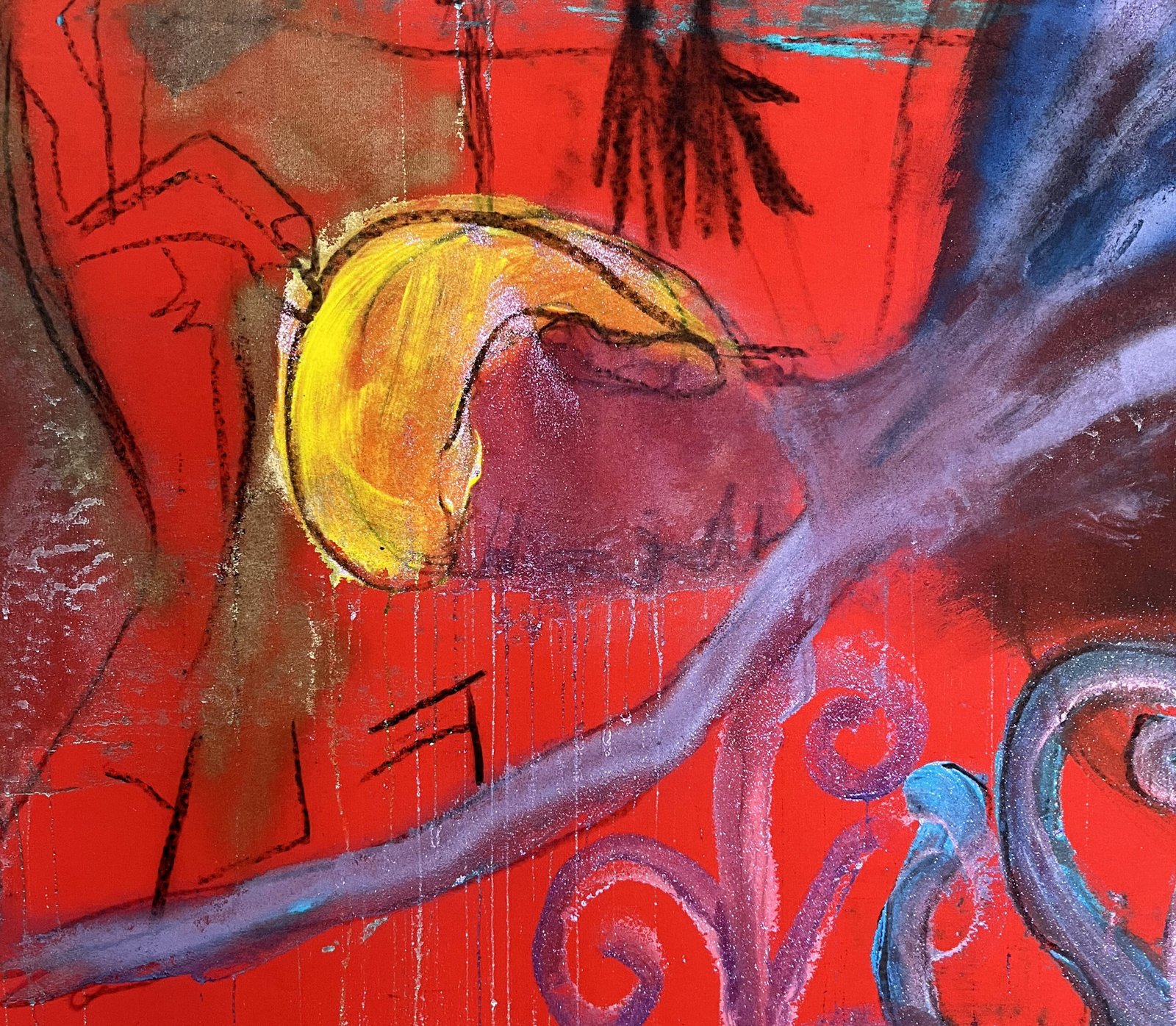 PAM peinture contemporaine "La rose du prince" – Image 2